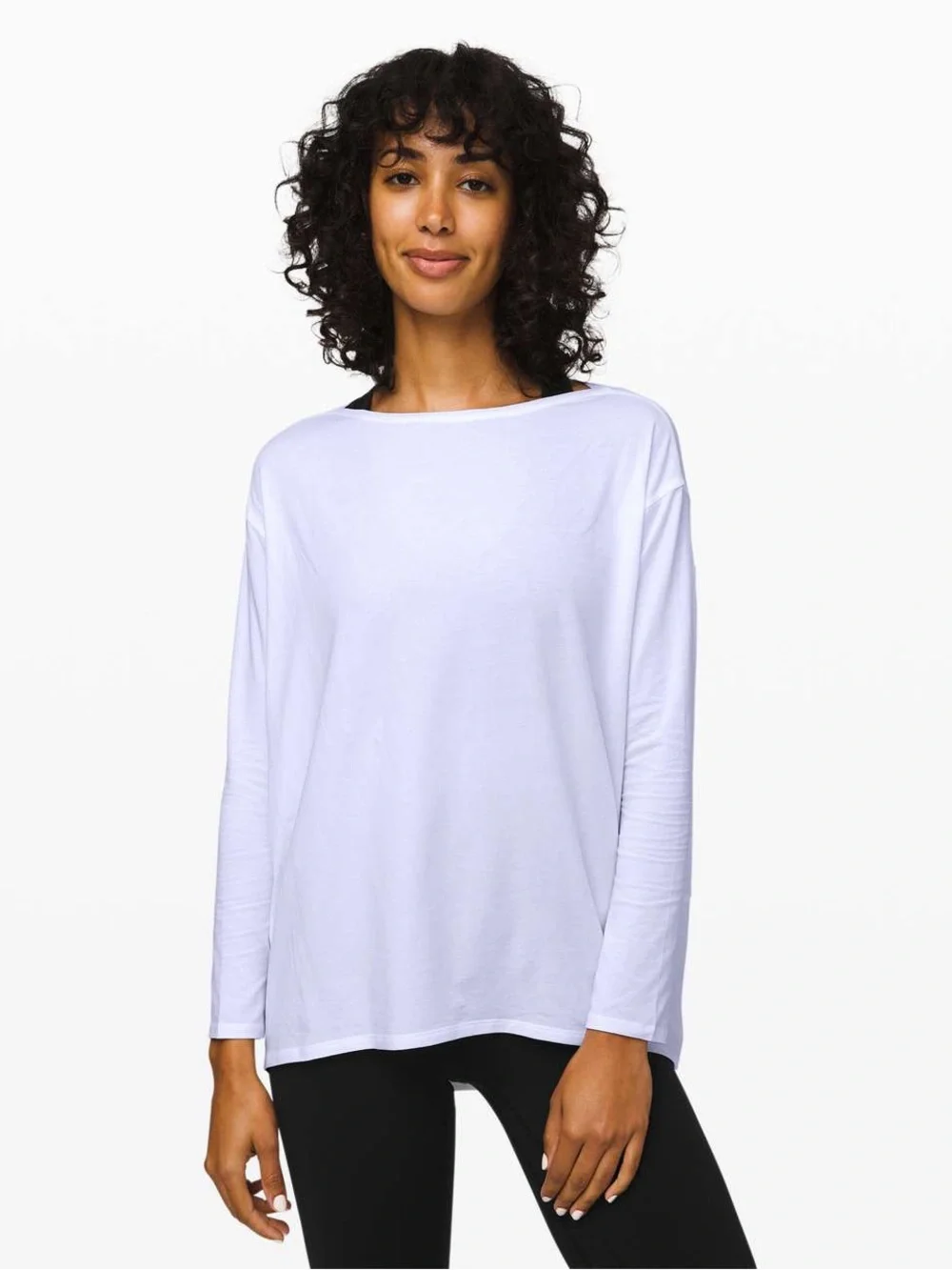 Lululemon back in action long sleeve LS top T shirt